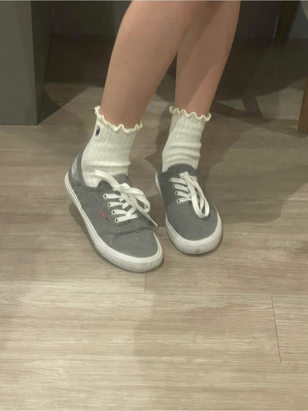 Levi’s Gray Canvas Sneakers – Size 5.5 / EU 36